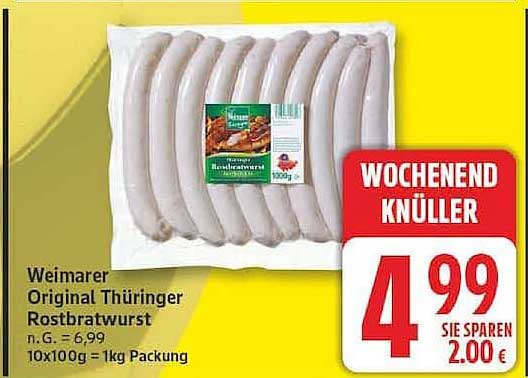 Weimarer Original Thüringer Rostbratwurst