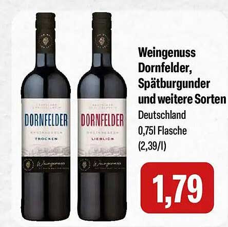 Weingenuss Dornfelder, Spätburgunder und weitere Sorten