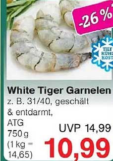 White Tiger Garnelen