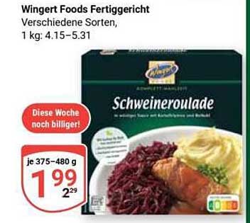 Wingert Foods Fertiggericht