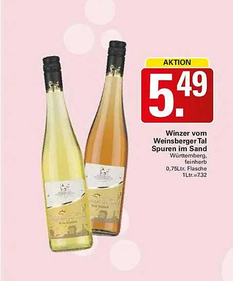 Winzer vom Weinsberger Tal Spuren im Sand