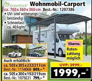 Wohnmobil-Carport