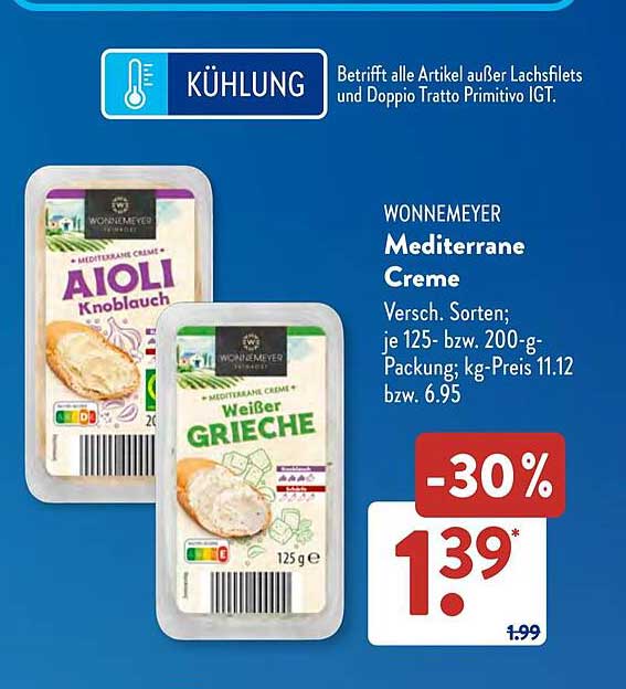 WONNEMEYER Mediterrane Creme