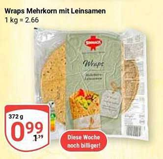Wraps Mehrkorn mit Leinsamen
