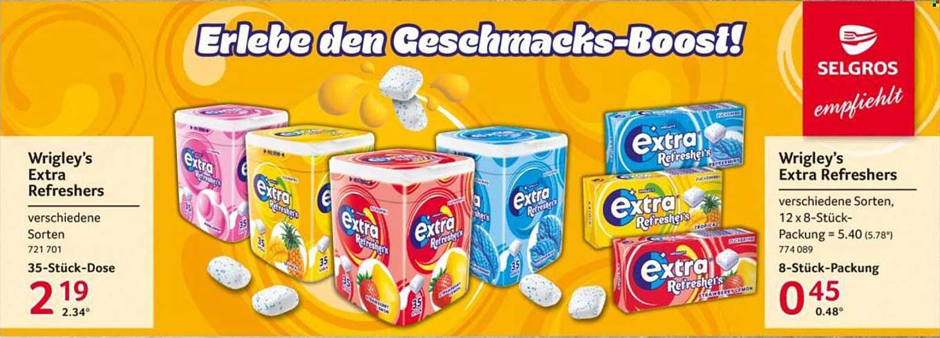 Wrigley’s Extra Refreshers