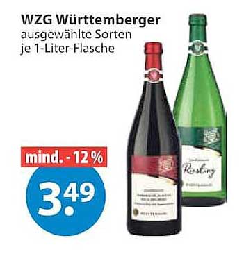 WZG Württemberger ausgewählte Sorten je 1-Liter-Flasche