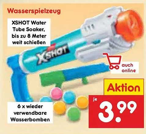 XSHOT Water Tube Soaker, bis zu 8 Meter weit schießen