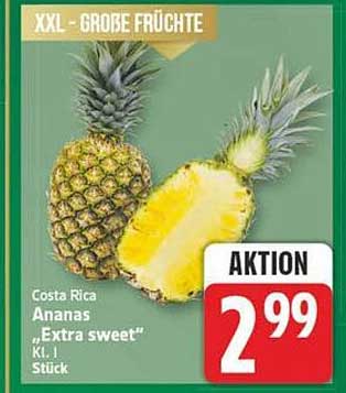 XXL - GROSSE FRÜCHTE Costa Rica Ananas „Extra sweet“ Kl. I Stück