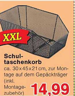 XXL Schultaschenkorb