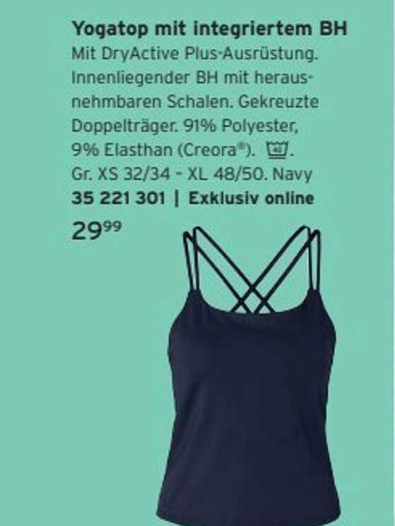 Yogatop mit integriertem BH