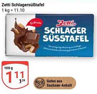 Zetti Schlagersüßtafel