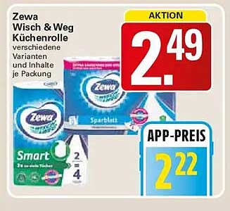 Zewa Wisch & Weg Küchenrolle verschiedene Varianten und je Packung