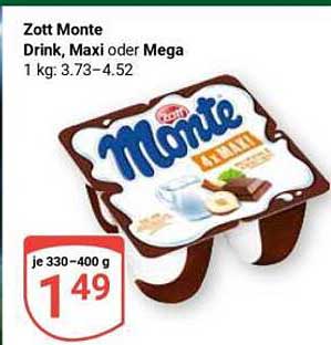 Zott Monte Drink, Maxi oder Mega