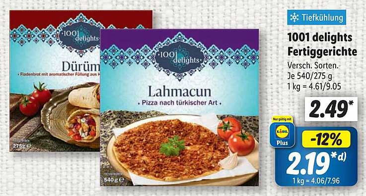 1001 delights Fertiggerichte - Lahmacun und Dürüms