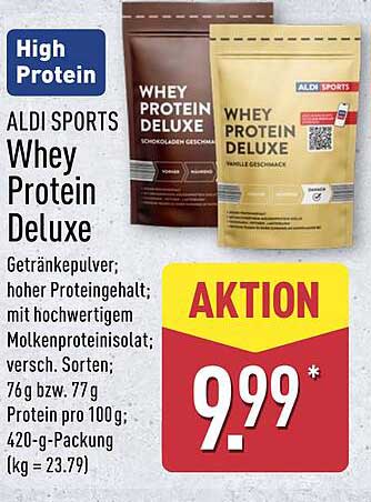 ALDI SPORTS Whey Protein Deluxe