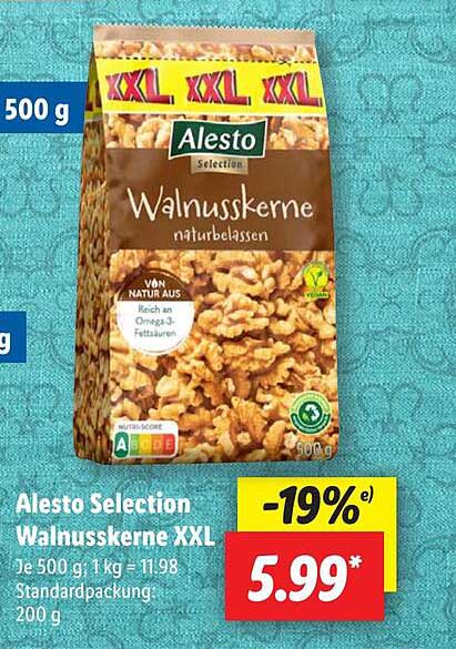 Alesto Selection Walnüsse XXL 500 g