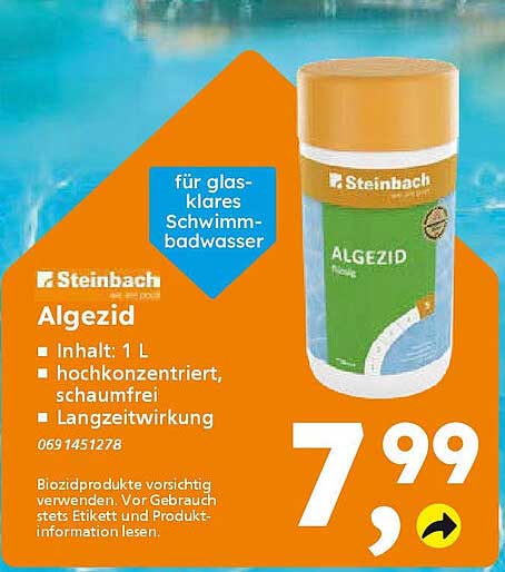 Algezid - für glasklares Schwimmbadwasser
