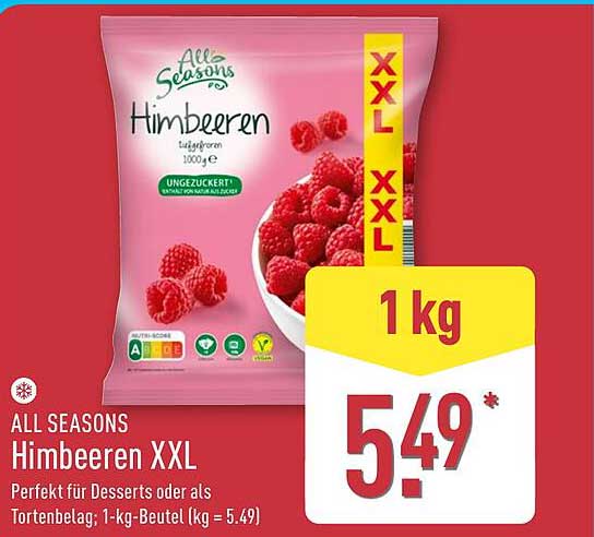 ALL SEASONS Himbeeren XXL 1 kg