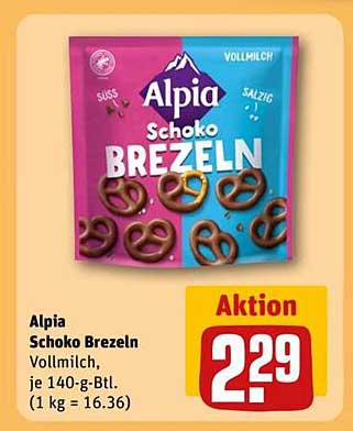 Alpia Schoko Brezeln Vollmilch, je 140-g-Btl.