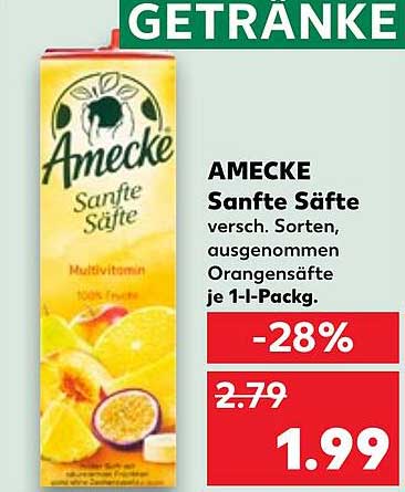AMECKE Sanfte Säfte 1-Liter-Packung