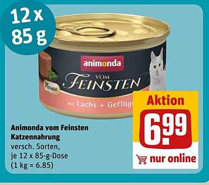 Animonda vom Feinsten Katzennahrung - 12 x 85 g Dosen