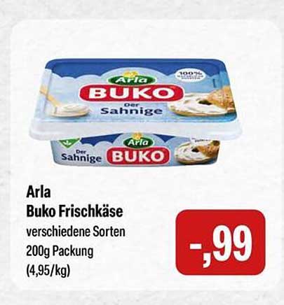 Arla Buko Frischkäse verschiedene Sorten 200g Packung