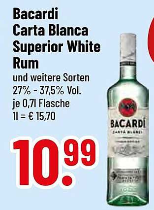 Bacardi Carta Blanca Superior White Rum
