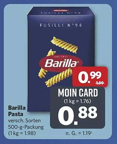 Barilla Pasta versch. Sorten 500-g-Packung