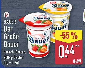 BAUER Der Große Bauer 250-g-Becher für nur 0,44 €