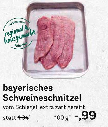 Bayerisches Schweineschnitzel vom Schlegel, extra zart gereift