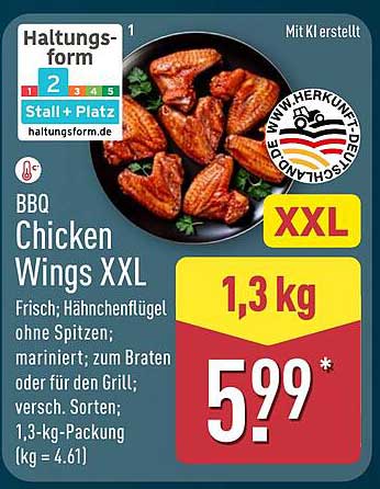 BBQ Chicken Wings XXL 1,3 kg
