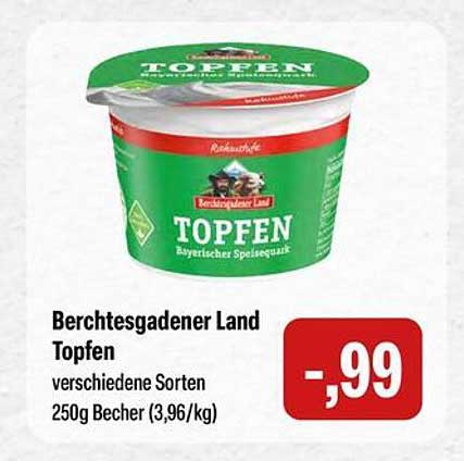 Berchtesgadener Land Topfen - verschiedene Sorten 250g Becher