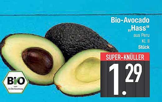 Bio-Avocado „Hass“ aus Peru Kl. II Stück