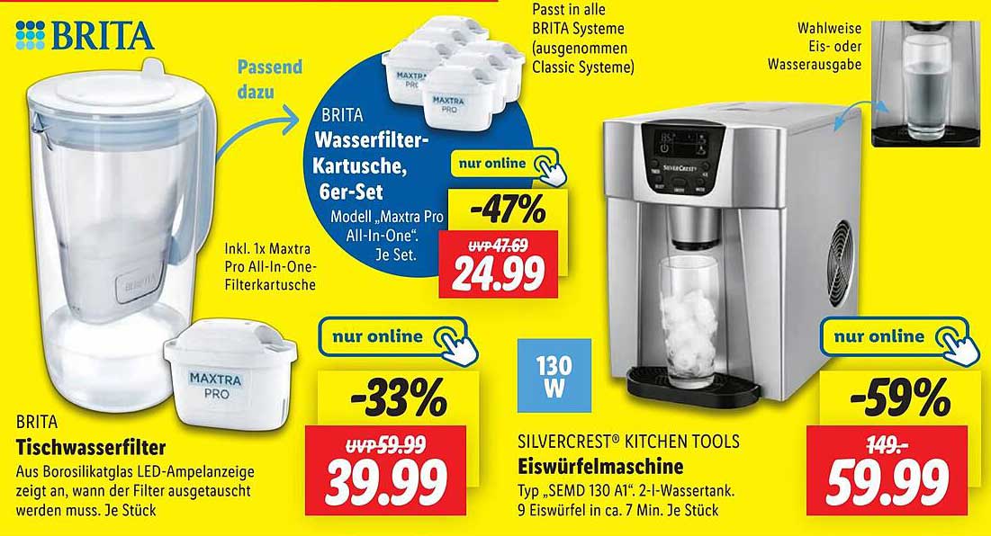 BRITA Wasserfilter-Kartusche, 6er-Set