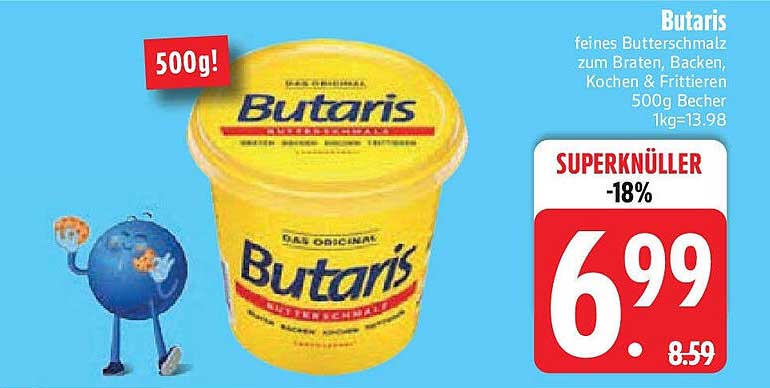 Butaris feines Butterschmalz 500g Becher