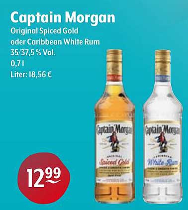 Captain Morgan Original Spiced Gold oder Caribbean White Rum