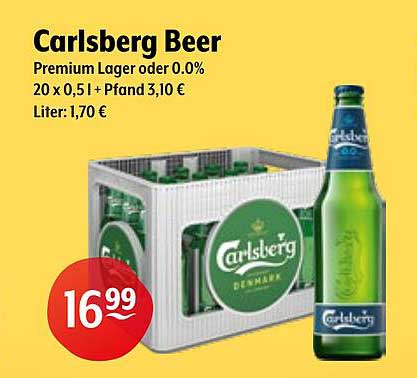 Carlsberg Beer - Premium Lager oder 0.0%