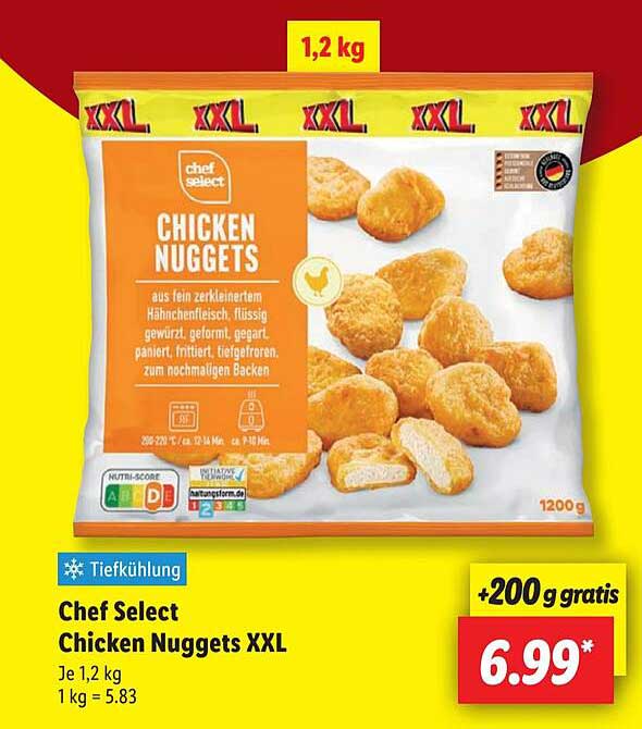 Chef Select Chicken Nuggets XXL 1,2 kg