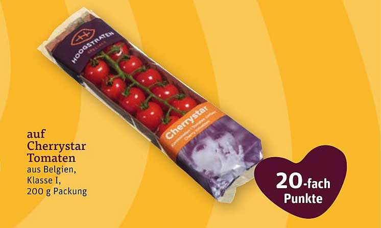 Cherrystar Tomaten aus Belgien, Klasse I, 200 g Packung