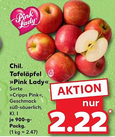 Chil. Tafeläpfel »Pink Lady«