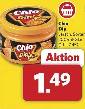 Chio Dip! versch. Sorten 200-ml-Glas