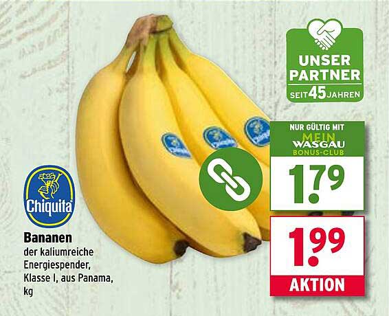 Chiquita Bananen, Klasse I, aus Panama, kg