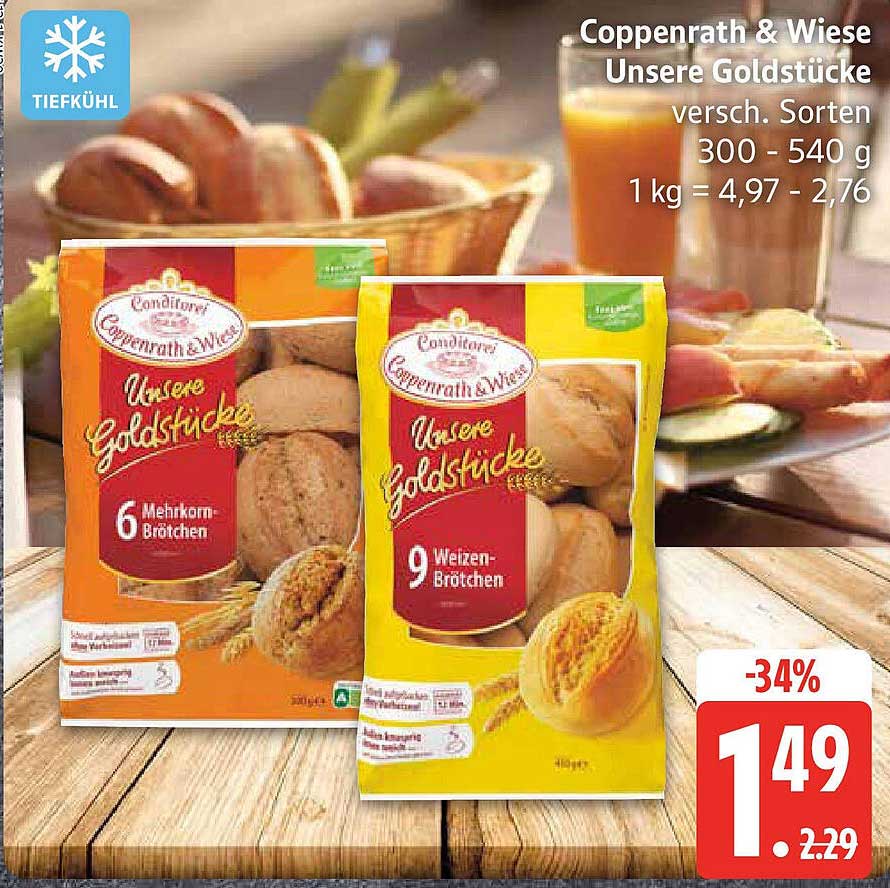 Coppenrath & Wiese Unsere Goldstücke - 6 Mehrkorn-Brötchen & 9 Weizen-Brötchen
