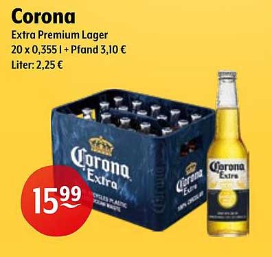 Corona Extra Premium Lager 20 x 0,355 l