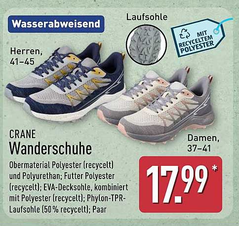 CRANE Wanderschuhe für Herren und Damen