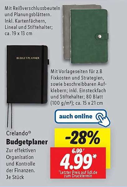 Crelando® Budgetplaner
