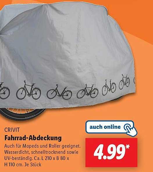 CRIVIT Fahrrad-Abdeckung