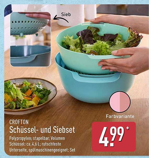 CROFTON Schüssel- und Siebset
