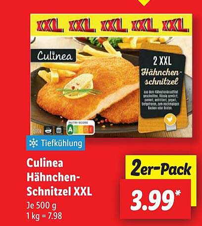 Culinea Hähnchen-Schnitzel XXL 2er-Pack