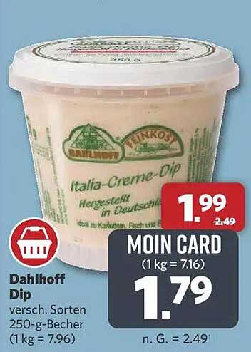 Dahlhoff Italia-Creme-Dip 250-g-Becher